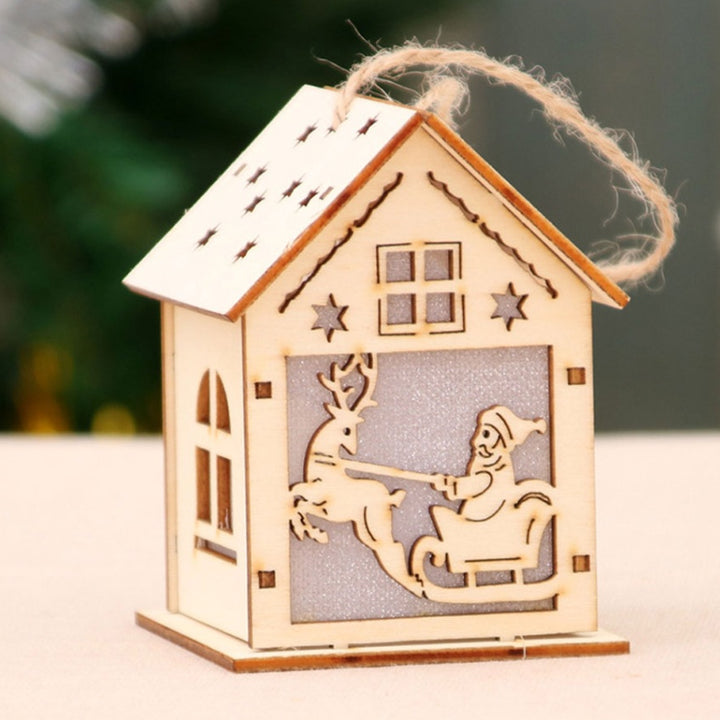 Christmas Led Light Wood Decoration by 253444