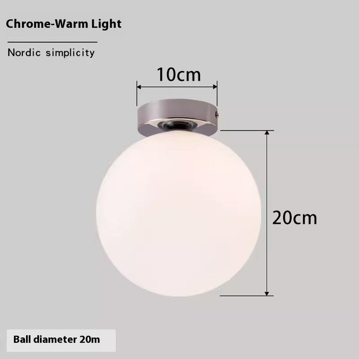 Luminária de Parede Esférica Nórdica | Simplicidade e Luz Perfeita para Seu Lar