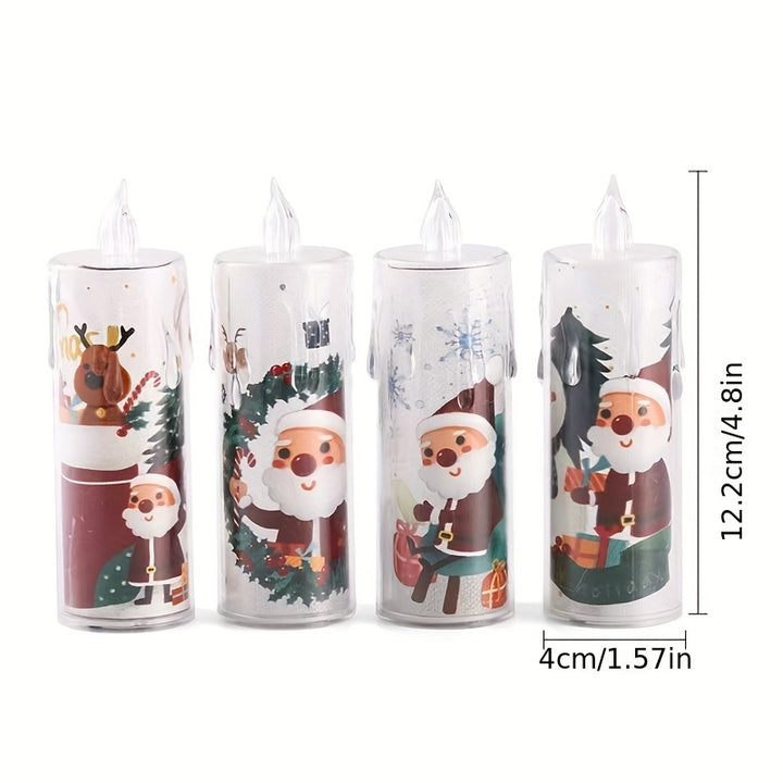 Velas LED De Natal 1/2/4 Peças Com Bateria Decorativas Casa by Casa Perfeita