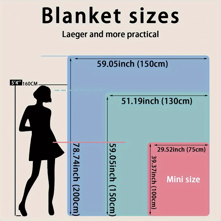 Manta de Natal Reversível Quatro Estações para Sofá Cama