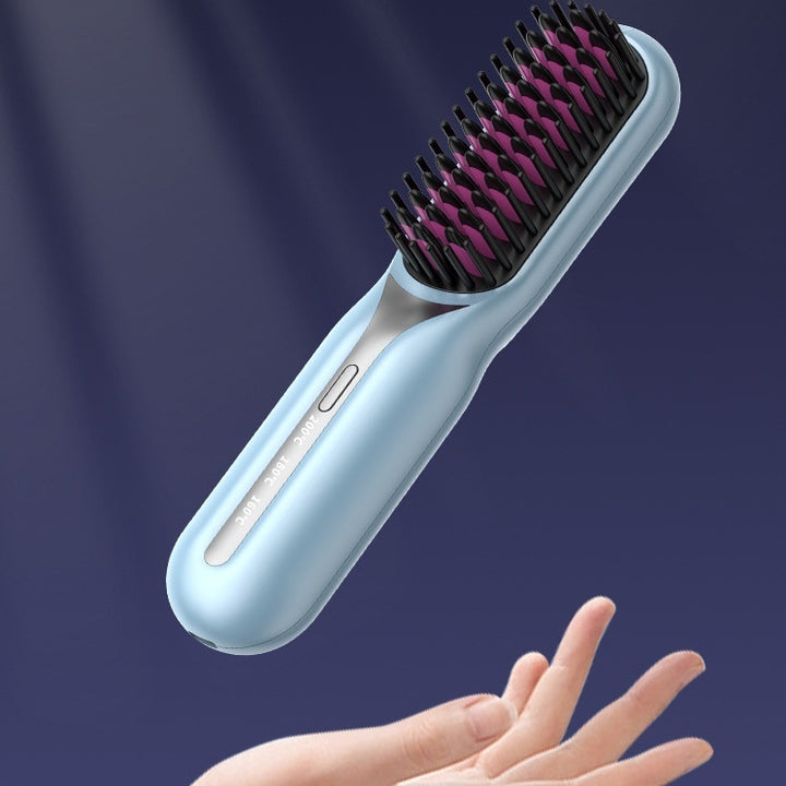 Pente Alisador De Cabelo Sem Fio Carregamento Inovador