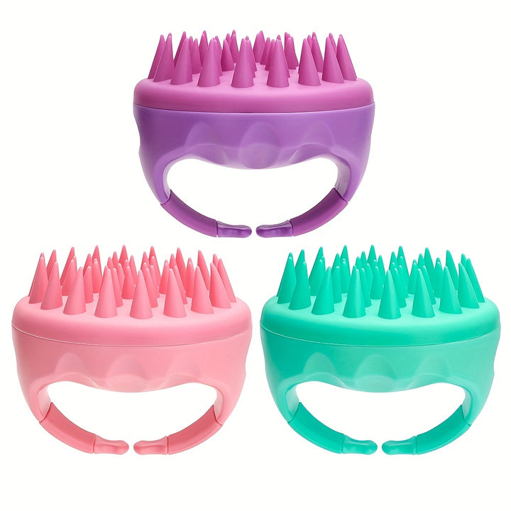 Escova Massageadora para Couro Cabeludo Silicone Banho by Casa Perfeita