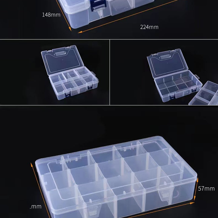 10 Grids 15 Grids 24 Grids Transparent Storage Tool Storage Box