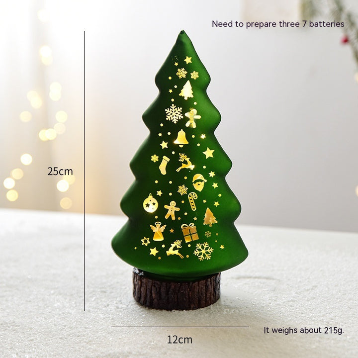 Christmas Luminous Glass Desktop Decoration by 253444