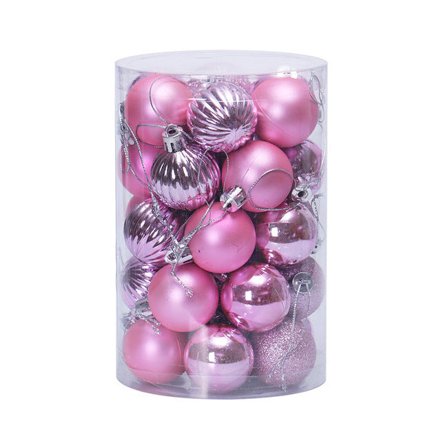 Conjunto 34 Bolas de Natal 4 cm Multicor Brilho Festivo by 253444