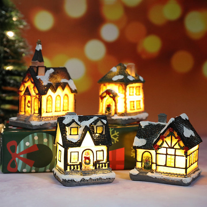 Christmas Decorations Micro Landscape Resin House by 253444