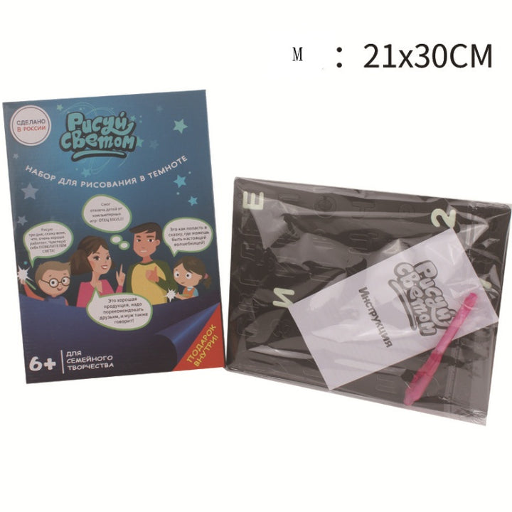 Quadro Mágico Luminoso 3D: Desenhe com Luz e Sem Bagunça! Brinquedo Educativo