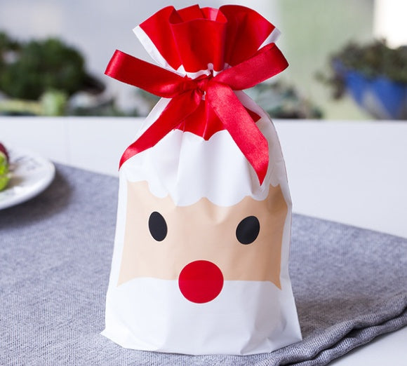 Christmas old man tree drawstring bag by 253444