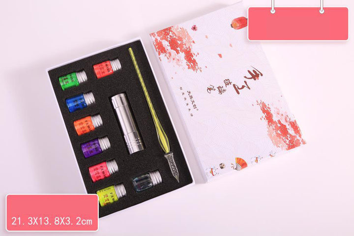 Tinta Fluorescente Para Caneta Estilográfica Brilho Caligrafia