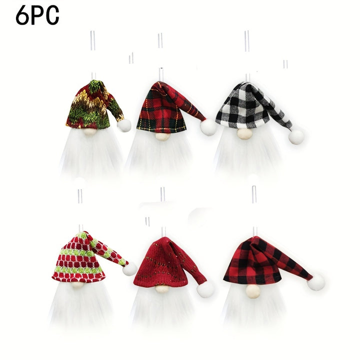 Conjunto de 6 Capas para Garrafa de Vinho Natal Gnomos