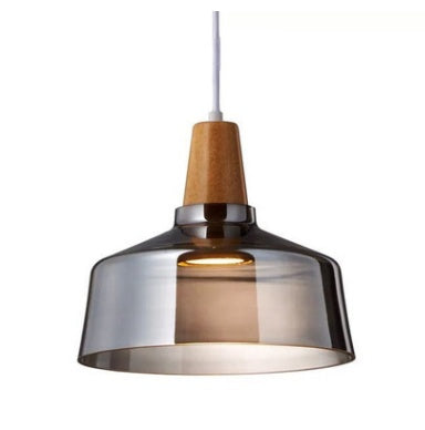 Modern Led Glass Pendant Light Fixture With Wood Vintage Rustic Hanging Lamp For Cafe Bar Restaurant Home Deco Loft Lighting by CASA PERFEITA