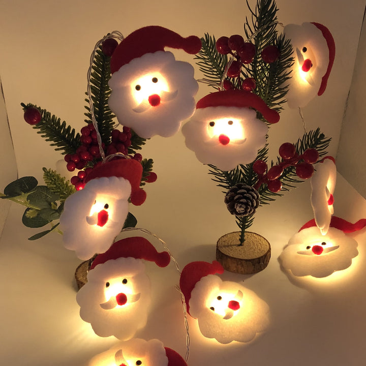 Christmas Decoration Snowman LED String Lights Garland Xmas Fairy Lights Decor For Home Navidad Christmas Ornament New Year by 253444
