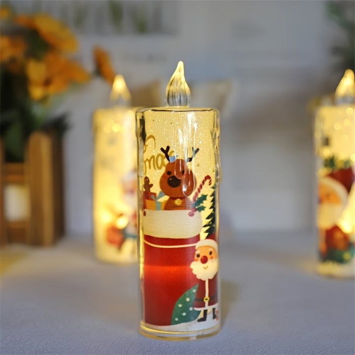 Velas LED De Natal 1/2/4 Peças Com Bateria Decorativas Casa by Casa Perfeita