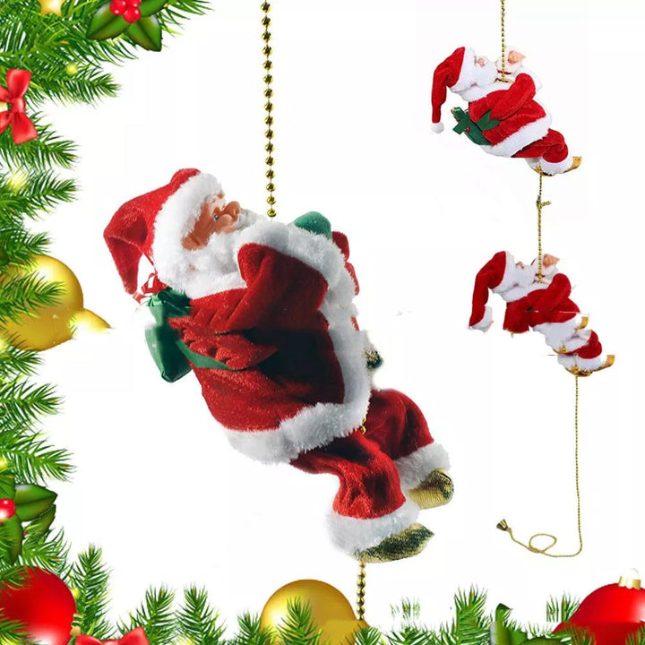 Electric Santa Claus Climbing Ladder Plastic by 253444