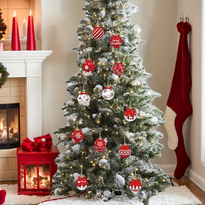 Enfeites De Natal De Madeira Circulares Para Árvore Festiva by Casa Perfeita