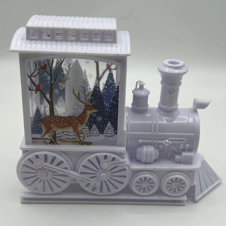 Luzes Noturnas Trem Retro Natal Em Plástico Para Crianças