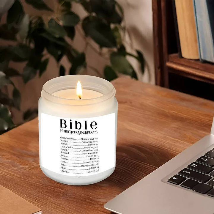 Velas Cristãs Com Versículos Bíblicos Presentes Iluminam