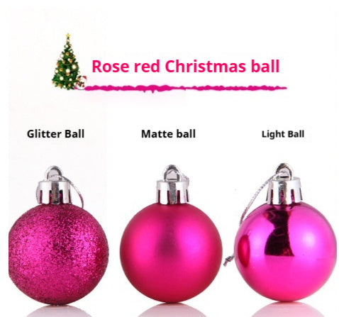 Christmas Ball Christmas Decorations 24 PCs Christmas Ball Set Christmas Tree Pendant by 253444