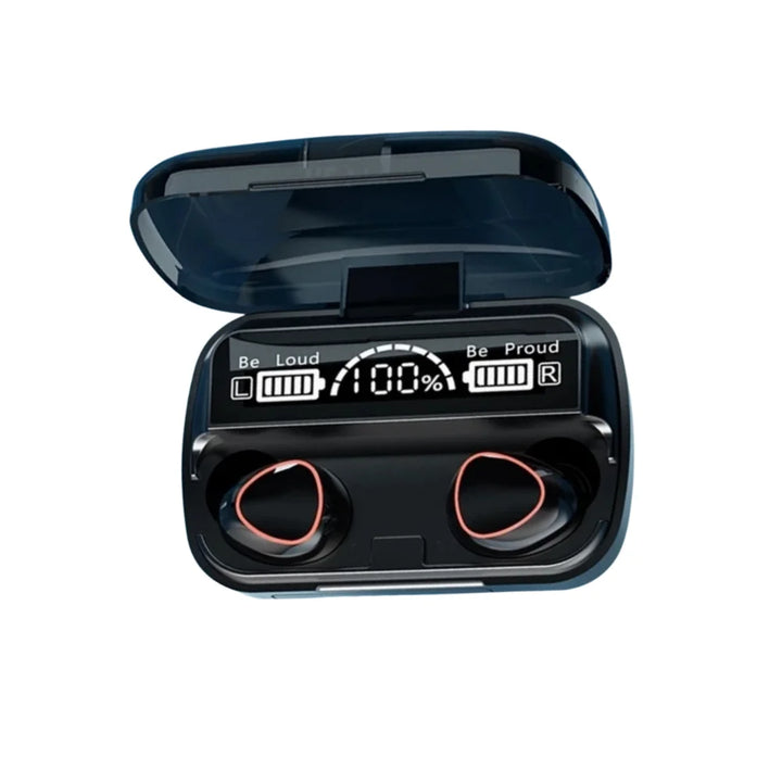 Fone Bluetooth 5.1 com Case LED À Prova D'água Graves