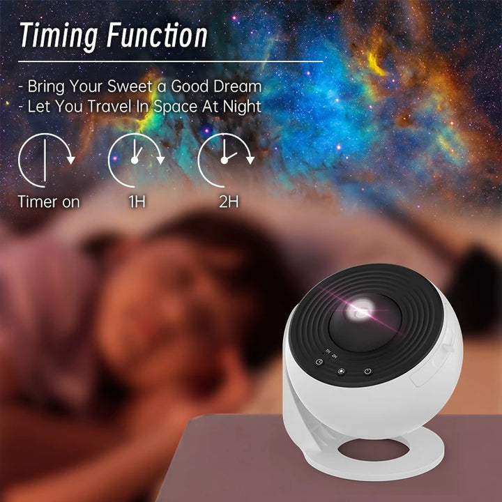 Projetor de Galáxia AUSYLE 360 Rotação Infantil Noturna