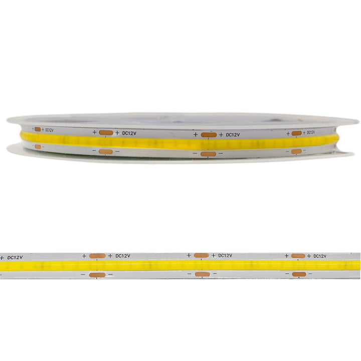 Fita Cob Super Led 5 Metros 320led/m 12v Ip20 Alto Brilho by Casa Perfeita
