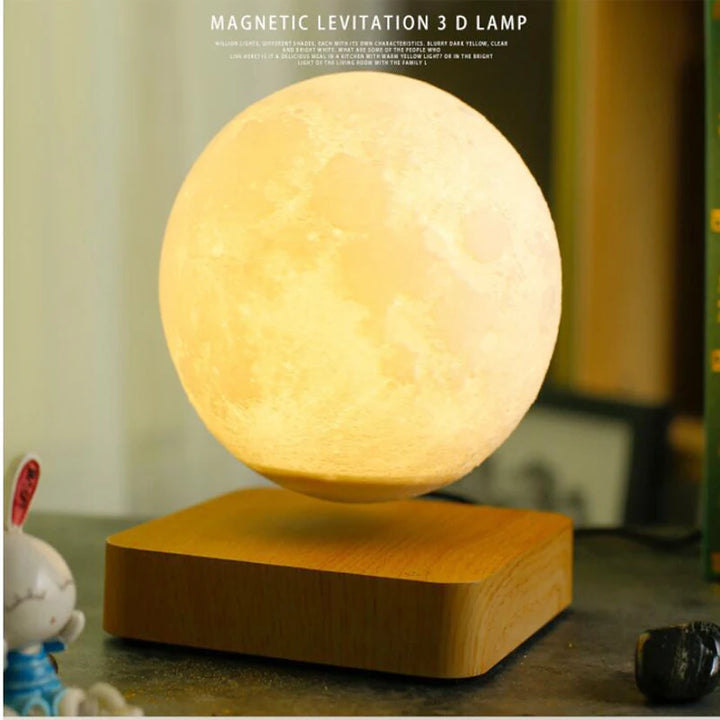 Lâmpada LED Lua Levitação Magnética 3 Cores Para Quarto
