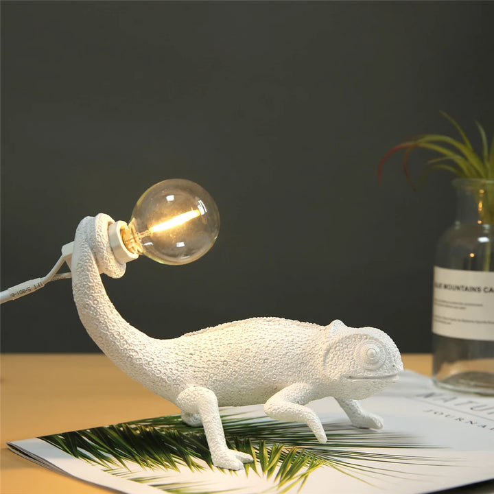 lagarto lâmpada de parede ser noite dormitório luz da noite sala estar decoração casa bonito resina animal camaleão luminárias lâmpadas cabeceira by Casa Perfeita