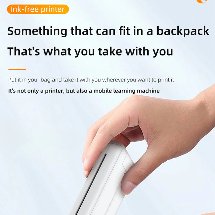 Impressora Térmica 200dpi Bluetooth Sem Tinta Portátil