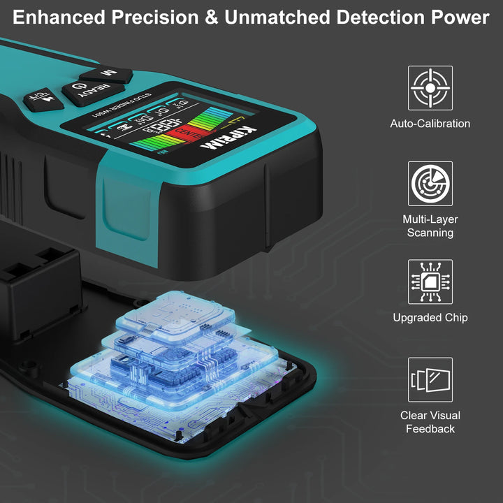Kiprim 5 Em 1 Localizador De Pinos Madeira E Metais Parede