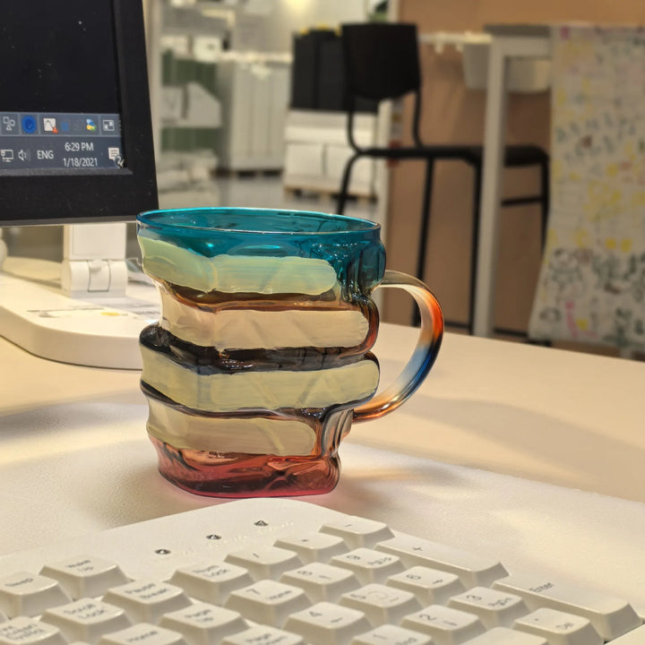 Caneca de Vidro Formato Livro Exclusiva para Café Elegante