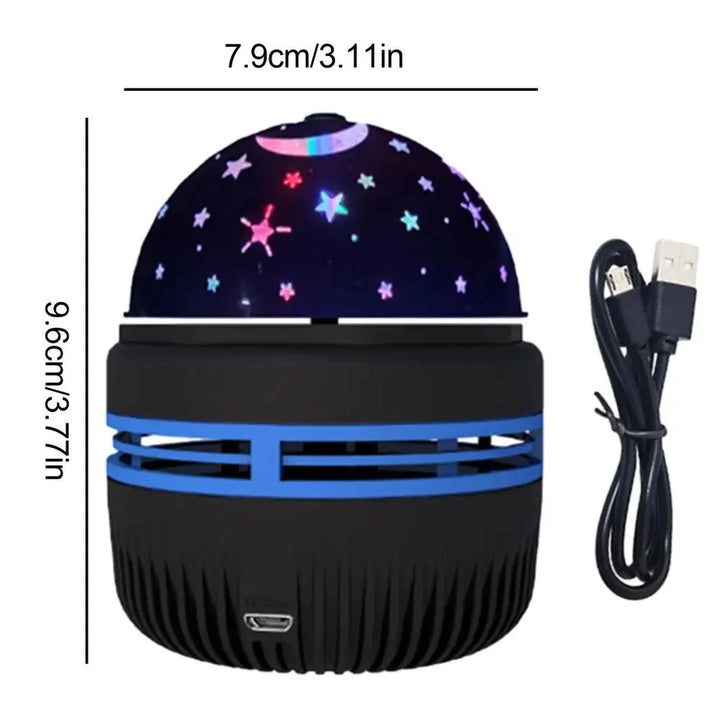 Céu estrelado galáxia lâmpada projetor led night light controle remoto som ativo 5v carregamento usb 7 modos para crianças quarto festa decoração