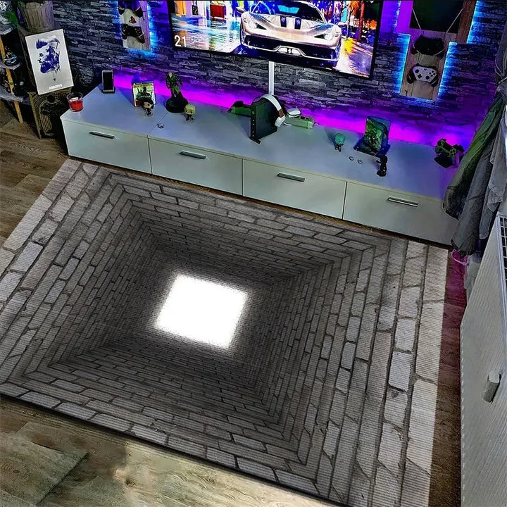 Capacho Ilusão Óptica 3D Antiderrapante Bem Vindo Porta