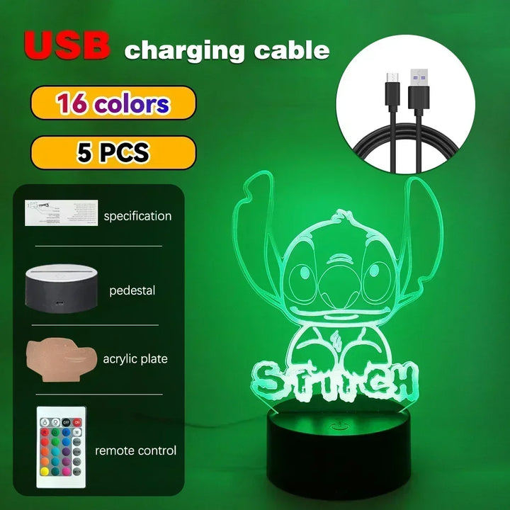 Led night light ilusão ponto lâmpadas de controle remoto toque inteligente decoração do quarto casa lâmpada natal dia dos namorados presentes aniversário by Casa Perfeita