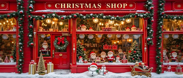 Fundo Natal Vermelho Grande Banner Pano de Fundo Papai Noel