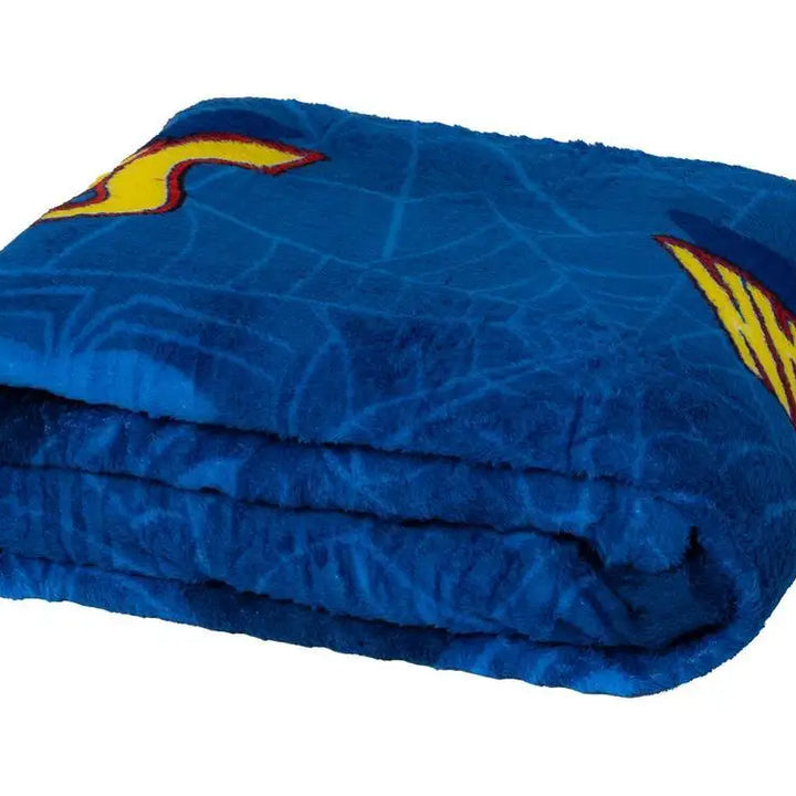 Cobertor Solteiro Jolitex Microfibra Homem Aranha Azul