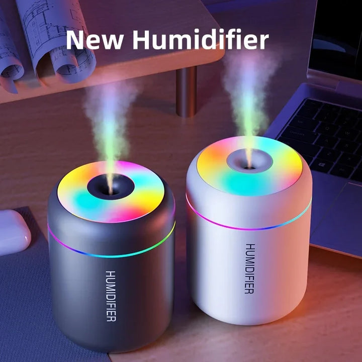 Mini Umidificador e Difusor de Aromas USB 180ml | Silencioso, Portátil para Carro, Casa, Quarto