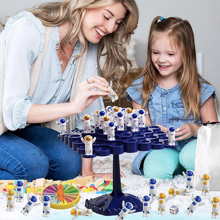 Astronauta Equilíbrio Árvore 3D Puzzle Pai Filho Desafio