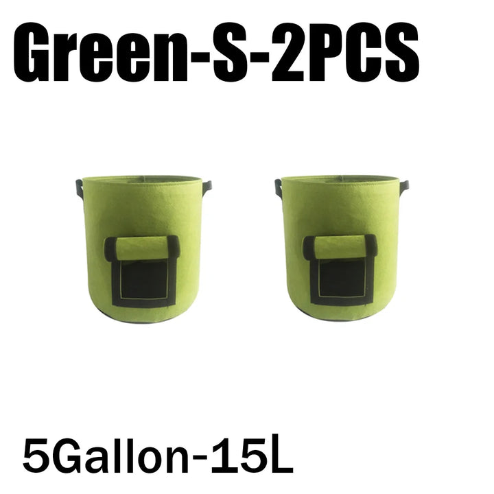 Planta de Feltro Crescer Sacos, Tecido não tecido, Garden Potato Pot, Estufa Vegetal Growing Bags, Hidratante, Ferramentas verticais, 3 estilos by Casa Perfeita