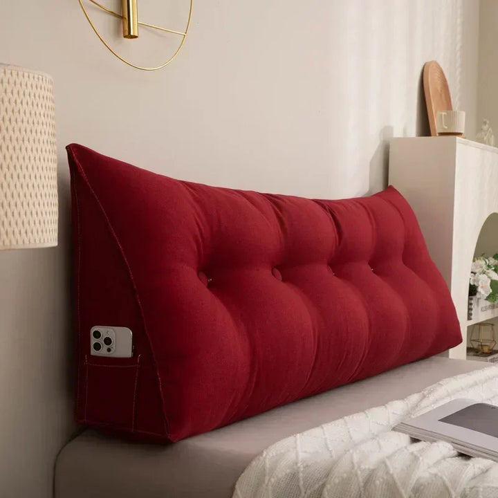 Almofada Cabeceira Europeia Travesseiro Triangular Premium