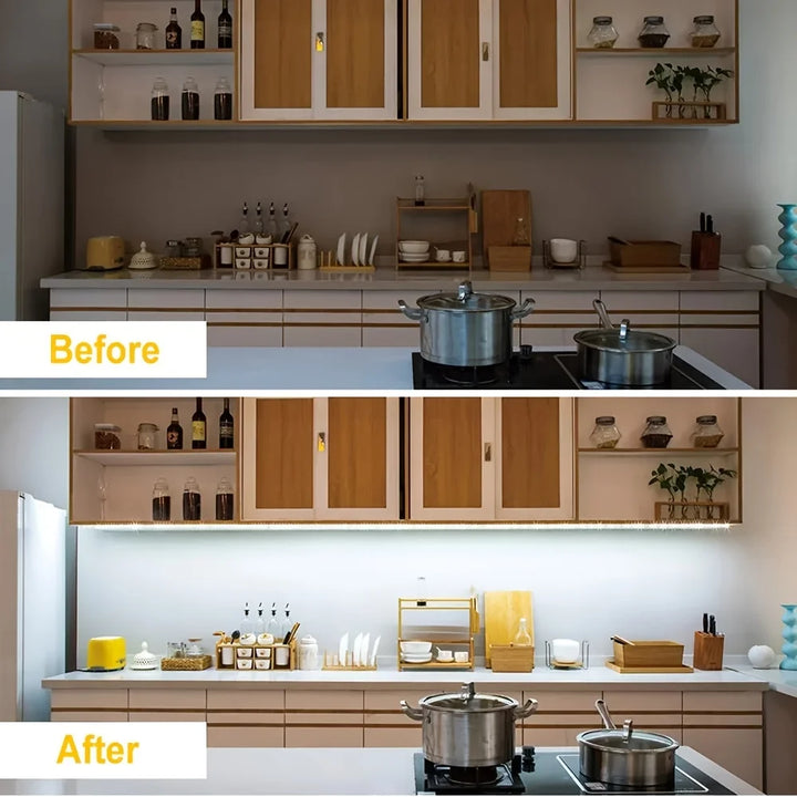 Fita LED Inteligente c/ Sensor de Gestos e Dimmer USB | Luz para Armários e Cozinha