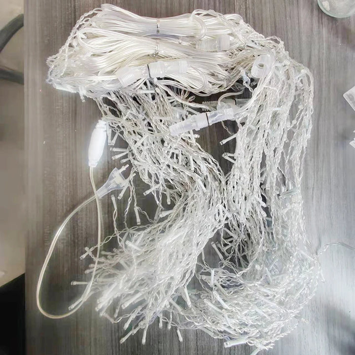 Luzes LED Icicle Festoon Decoração de Natal Remoto