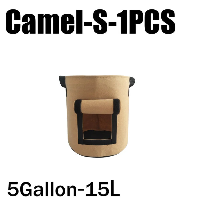 Planta de Feltro Crescer Sacos, Tecido não tecido, Garden Potato Pot, Estufa Vegetal Growing Bags, Hidratante, Ferramentas verticais, 3 estilos by Casa Perfeita