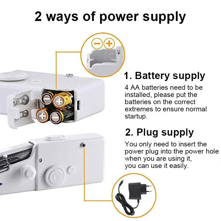 Mini Máquina de Costura Portátil Manual | Para Reparos Rápidos e DIY