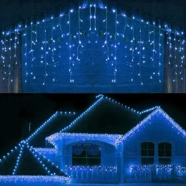Guirlanda De Natal LED Exterior Para Jardim Ao Ar Livre