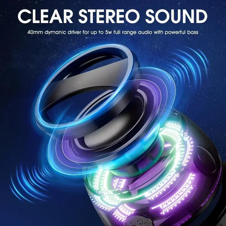 Alto-falante bluetooth portátil g200 rgb iluminação alto-falante magnético bt5.3 mini caixa de som 7 horas de reprodução suporte do telefone