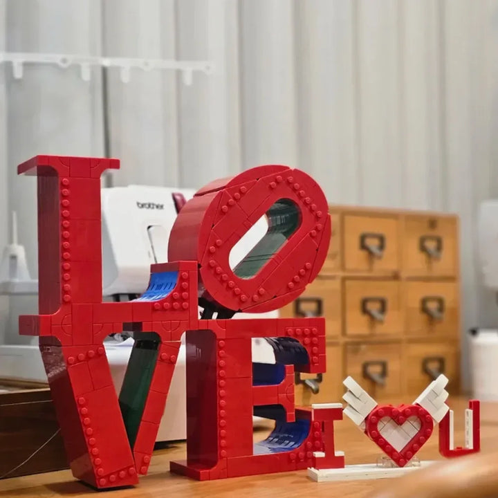 Blocos de Construção 791 Peças Letra do Amor Namorada