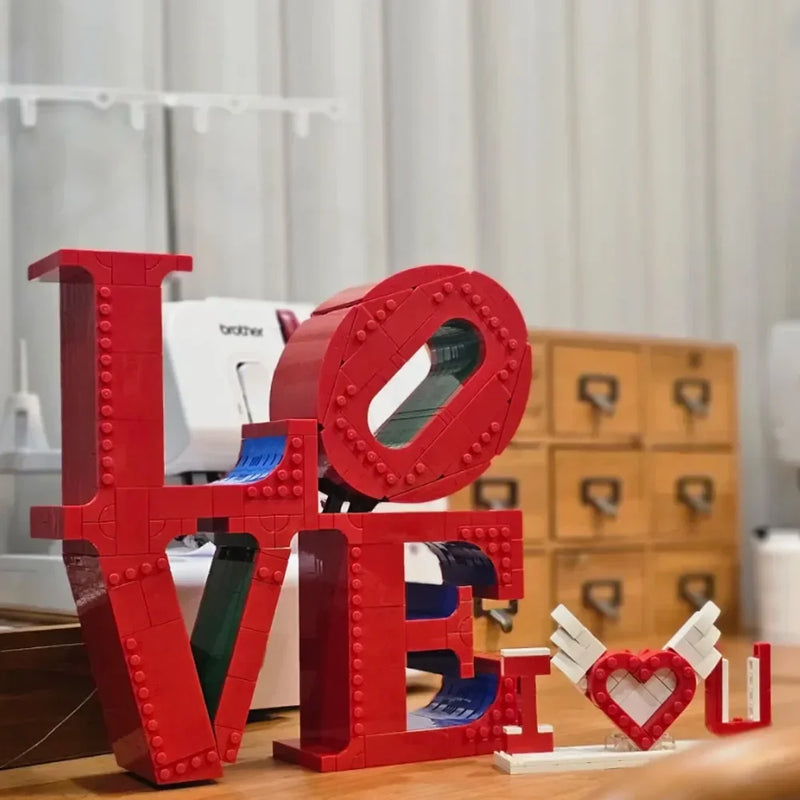 Blocos de Construção 791 Peças Letra do Amor Namorada