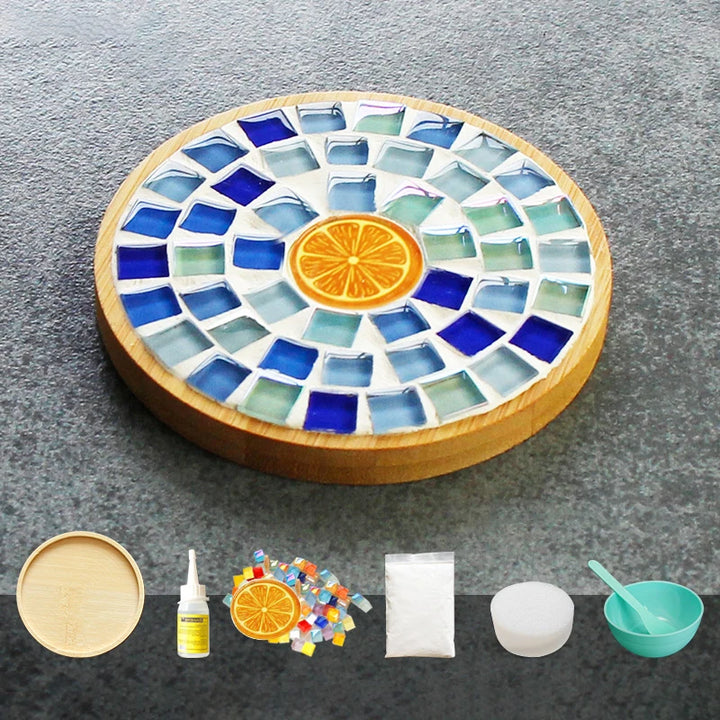 Tapete de Copos Mosaico Bambu Feito KittenBaby Infantil