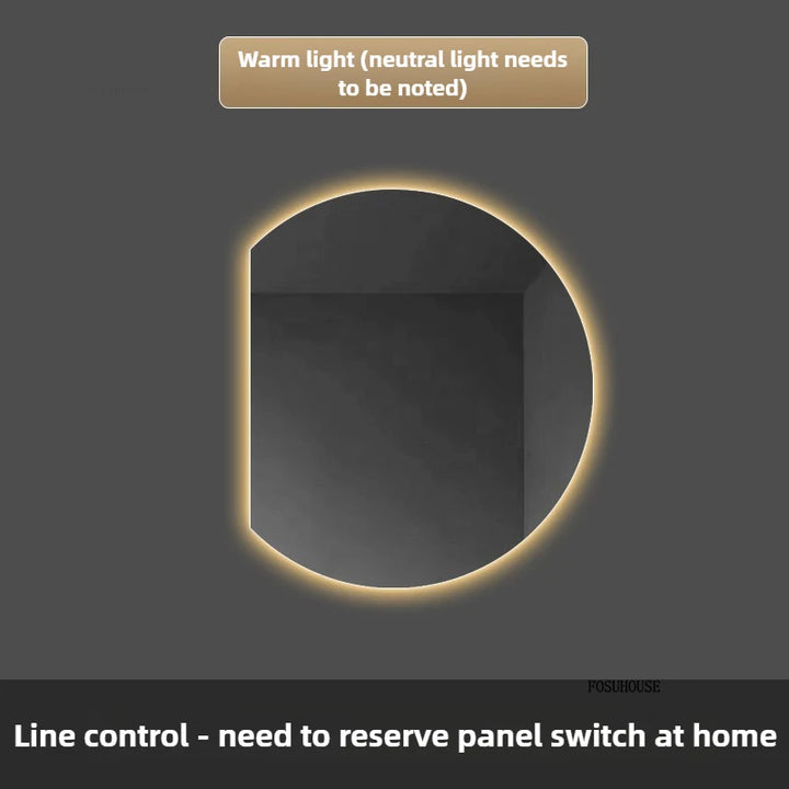 Nordic inteligente espelhos de banho bacia de lavagem de banheiro fixado na parede espelhos de banheiro anti-nevoeiro espelho de vestir hotel espelho decorativo by Casa Perfeita