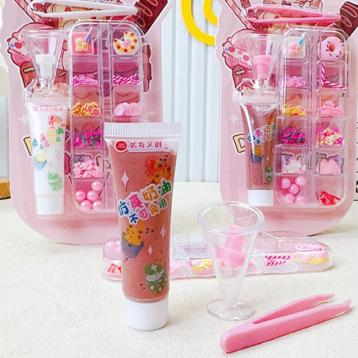 Kit Diy Sorvete Bolo Brinquedo Criativo Para Crianças